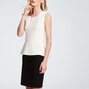 Cream colored blouse from Ann Taylor